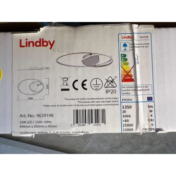 Lindby - LED Plafon ściemnialny XENIAS LED/20W/230V