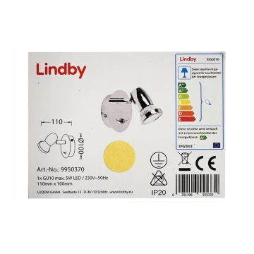 Lindby - LED Reflektor ścienny ARMINIUS 1xGU10/5W/230V
