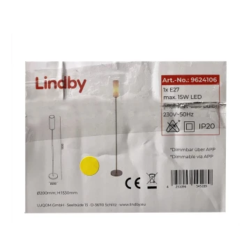 Lindby - LED RGB Lampa podłogowa ściemnialna FELICE 1xE27/10W/230V Wi-Fi