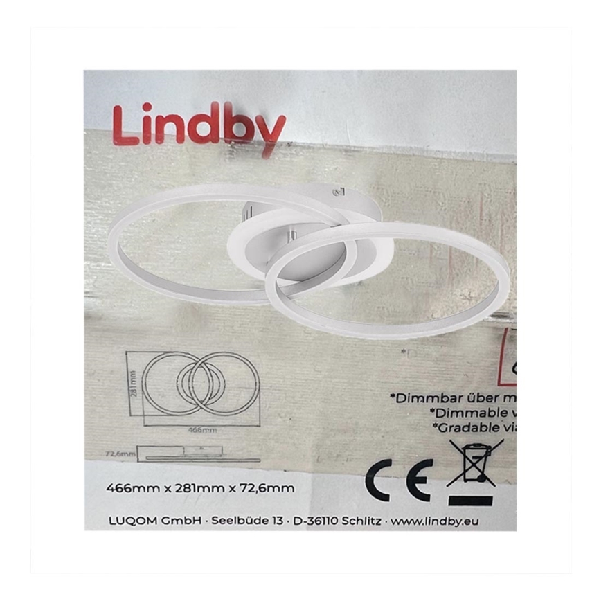 Lindby Emiva plafoniera LED, linea luce in alto