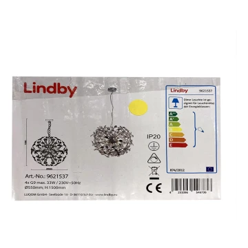 Lindby - Żyrandol na lince BJARNE 4xG9/33W/230V