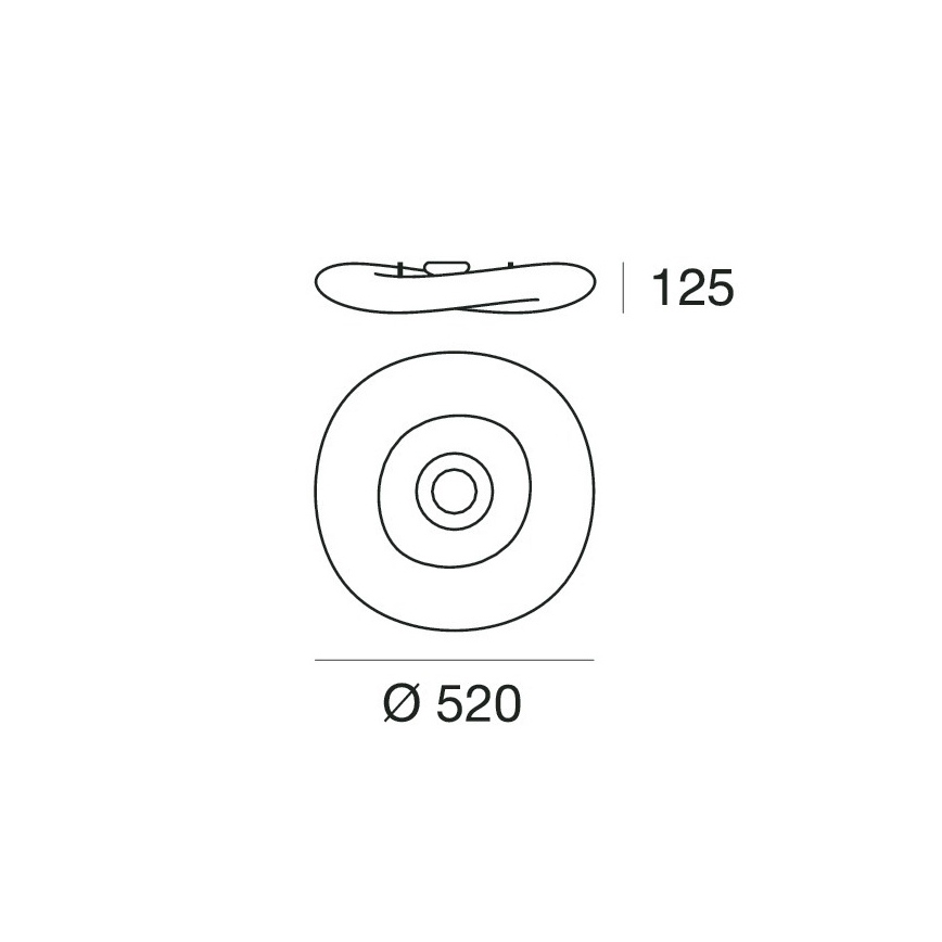 Linea Light 8006 - LED Plafon MR.MAGOO 1xLED/23W/230V