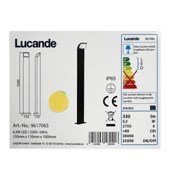 Lucande - LED Lampa zewnętrzna TINNA LED/6,3W/230V IP65