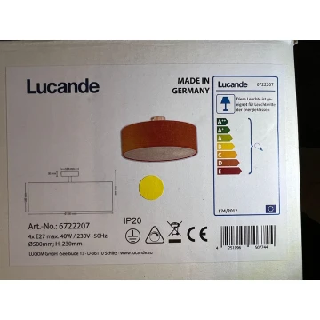 Lucande - Plafon GALA 4xE27/40W/230V