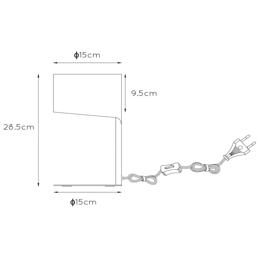 Lucide 45504/01/30 - Lampa stołowa KNULLE 1xE14/40W/230V