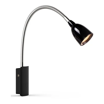 Markslöjd 105940 - LED Lampka ścienna TULIP LED/2,5W/230V czarny