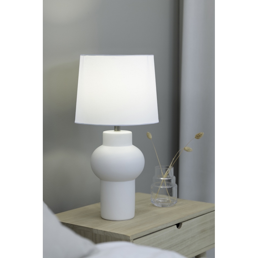 Markslöjd 108450 - Lampa stołowa SHAPE 1xE27/40W/230V biała