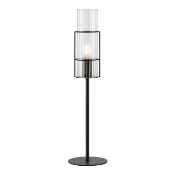 Markslöjd 108555 - Lampa stołowa TUBO 1xE14/40W/230V 50 cm czarne/clear