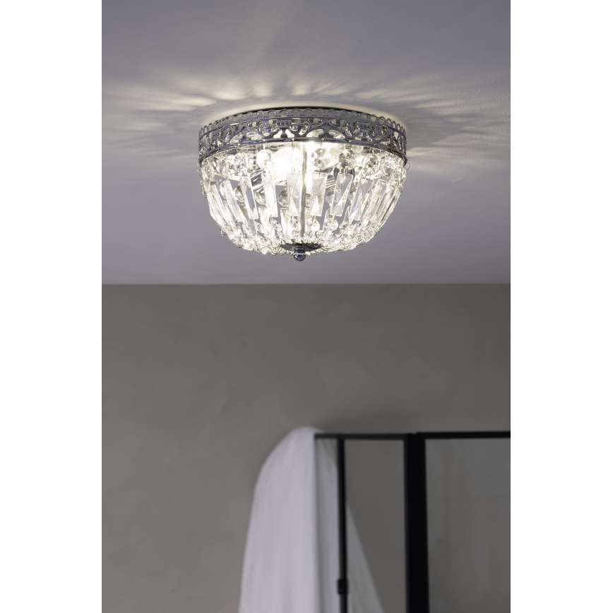 Markslöjd 108599 - Lampa sufitowa ETIENNE 2xE14/40W/230V chrom błyszczący