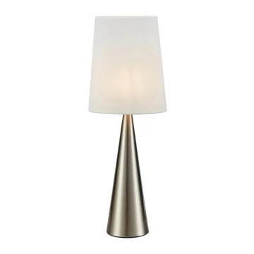 Markslöjd 108624 - Lampa stołowa CONUS 1xE14/40W/230V białe/matowy chrom