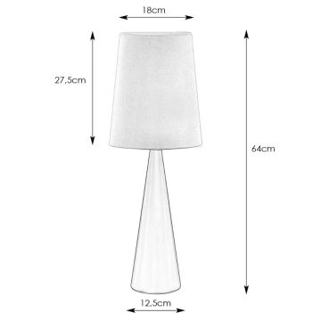 Markslöjd 108624 - Lampa stołowa CONUS 1xE14/40W/230V białe/matowy chrom