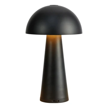 Markslöjd 108655 - LED Ściemnialna lampa akumulatorowa FUNGI LED/1,5W/5V IP44 czarna