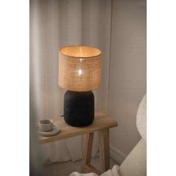 Markslöjd 108684 - Lampa stołowa MONTAGNA 1xE14/40W/230V 45 cm beżowa/czarna