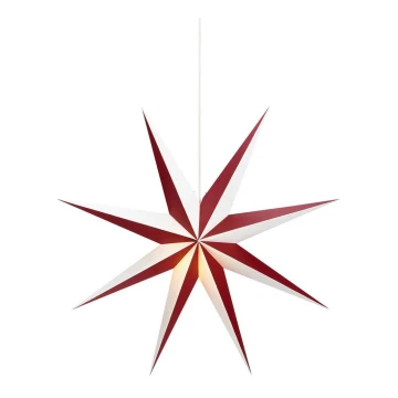 Markslöjd 704523 - Świąteczna dekoracja ALVA 1xE14/25W/230V czerwony/biały 75 cm