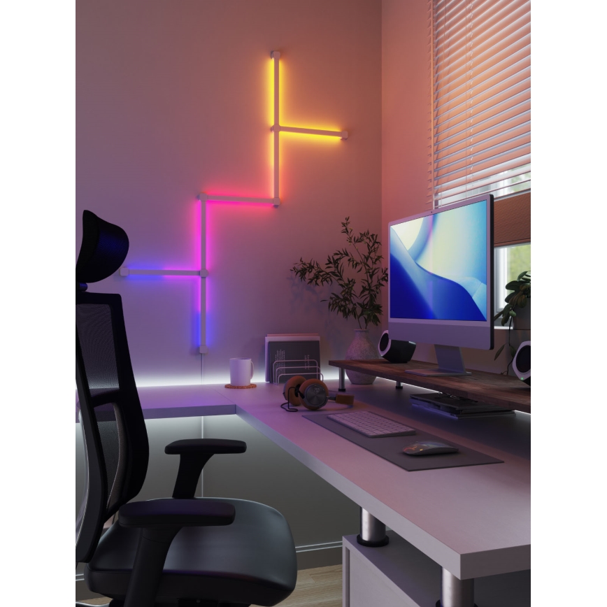 Nanoleaf - Zestaw przedłużaczy 3x LED RGBW Szyna ściemnialna LINES LED/2W/230V 1200-6000K Wi-Fi