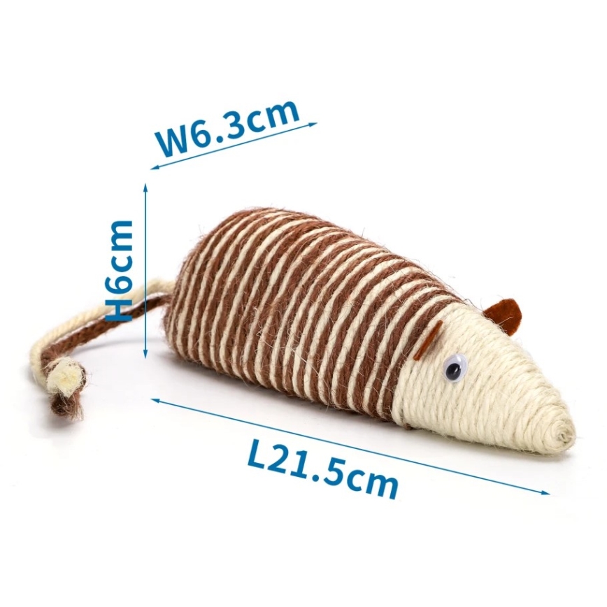 Nobleza - Zabawka dla kotów 6x21cm mysz