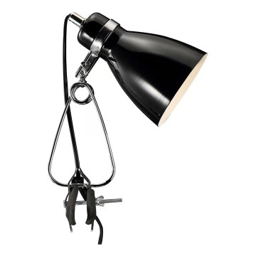 Nordlux - Lampa stołowa z klipsem CYCLONE 1xE14/15W/230V czarne