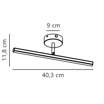 Nordlux - LED Łazienkowe oświetlenie lustra IP LED/6,2W/230V IP44 40 cm matowy chrom