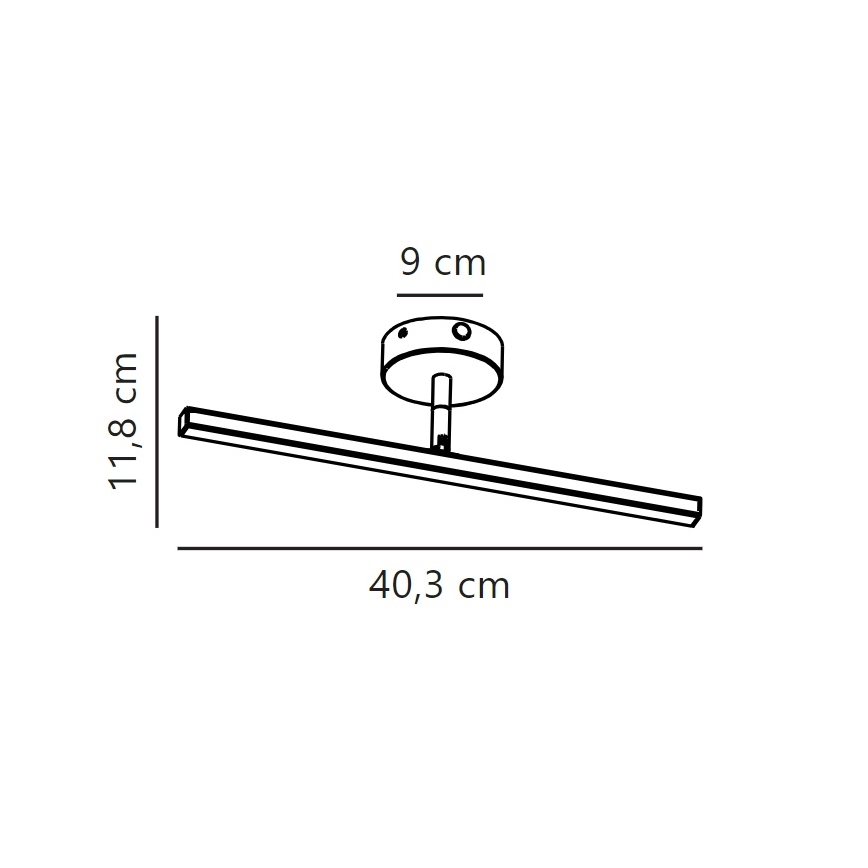 Nordlux - LED Łazienkowe oświetlenie lustra IP LED/6,2W/230V IP44 40 cm matowy chrom