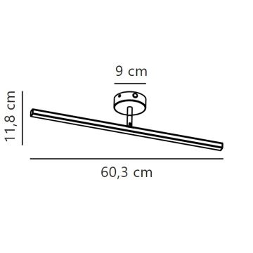 Nordlux - LED Łazienkowe oświetlenie lustra IP LED/7,2W/230V IP44 60 cm matowy chrom