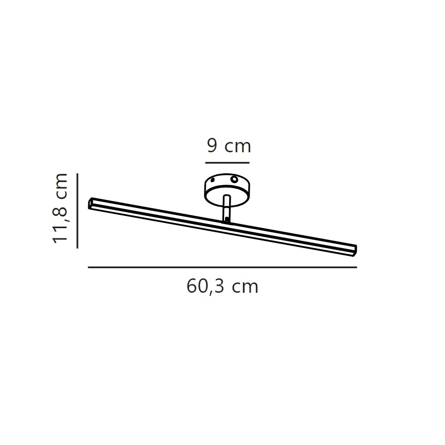 Nordlux - LED Łazienkowe oświetlenie lustra IP LED/7,2W/230V IP44 60 cm matowy chrom