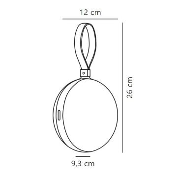 Nordlux - LED Ściemnialna zewnętrzna lampa przenośna BRING TO-GO LED/1W/5V IP54 czarne