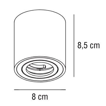 Nordlux - Oświetlenie punktowe SABONIS 1xGU10/40W/230V czarne