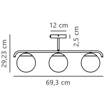 Nordlux - Żyrandol GRANT 3xE14/25W/230V złoty