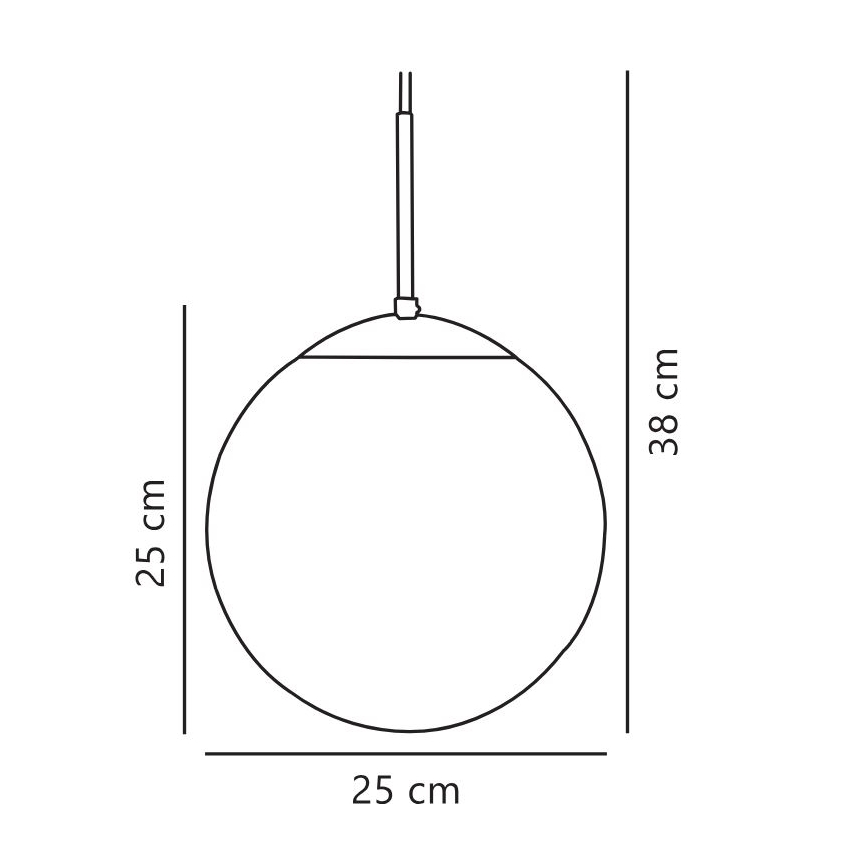 Nordlux - Żyrandol na lince CAFE 1xE27/25W/230V śr. 25 cm