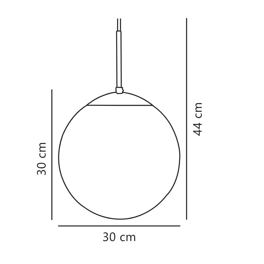 Nordlux - Żyrandol na lince CAFE 1xE27/25W/230V śr. 30 cm