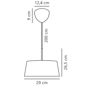 Nordlux - Żyrandol na lince CLASI 3xE14/10W/230V śr. 29 cm