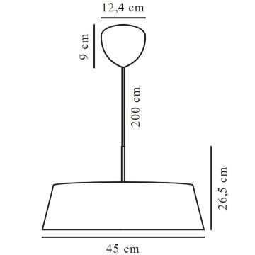 Nordlux - Żyrandol na lince CLASI 3xE14/15W/230V śr. 45 cm