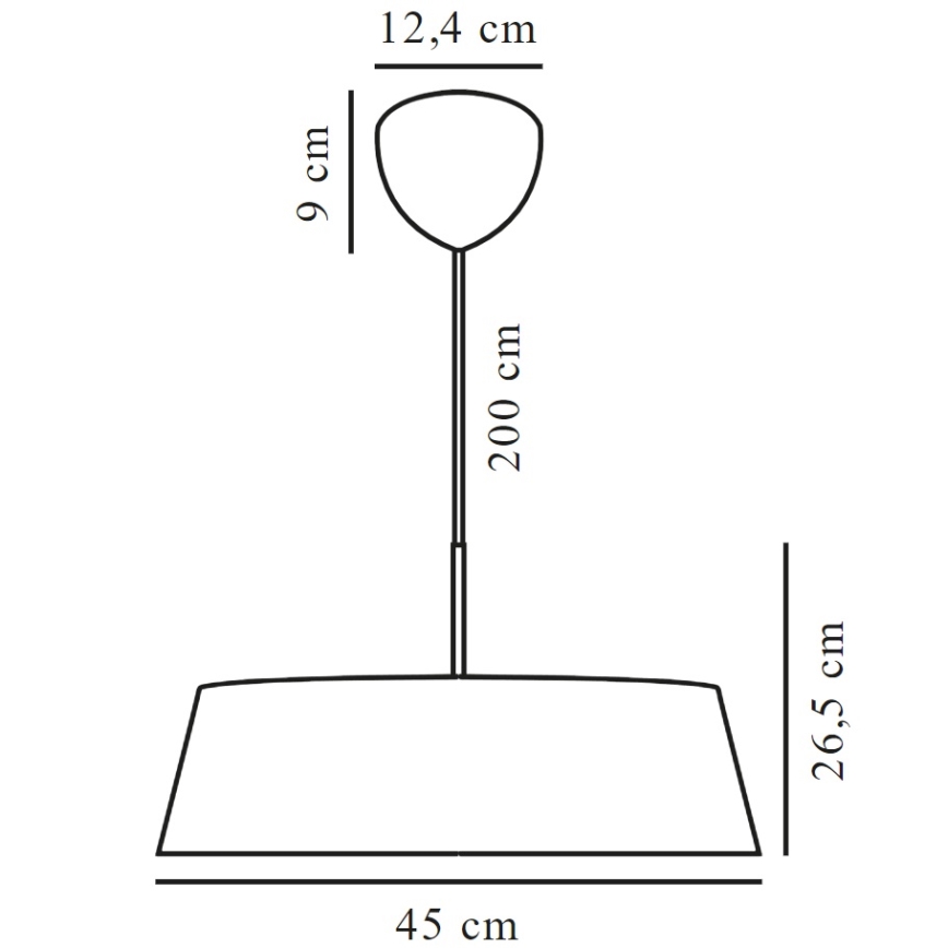 Nordlux - Żyrandol na lince CLASI 3xE14/15W/230V śr. 45 cm