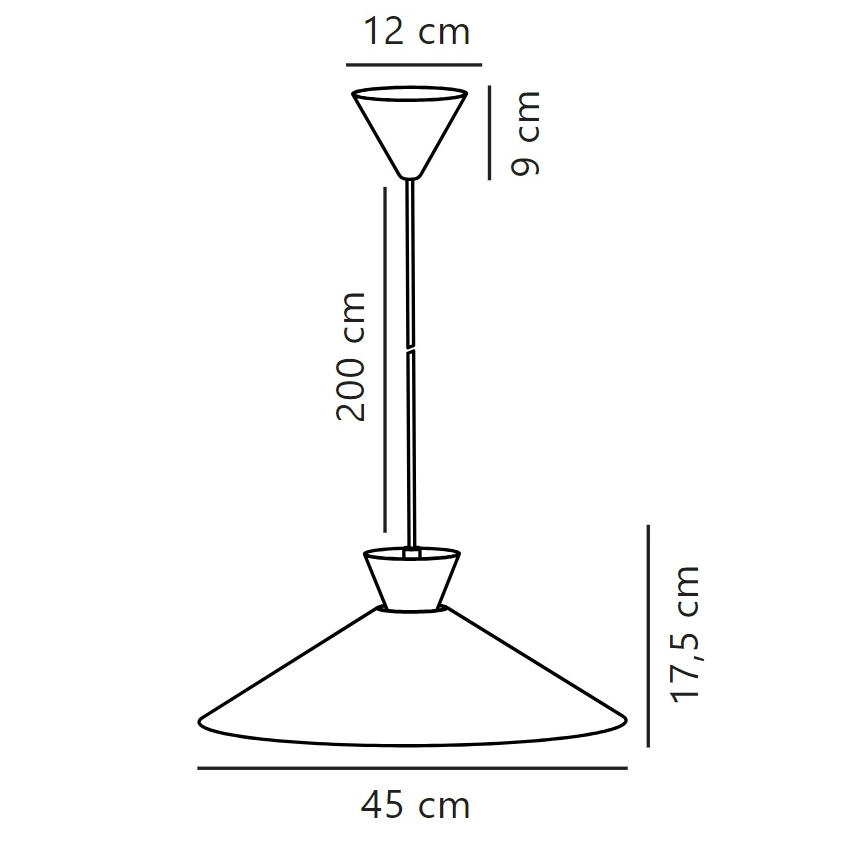 Nordlux - Żyrandol na lince DIAL 1xE27/40W/230V śr. 45 cm biały