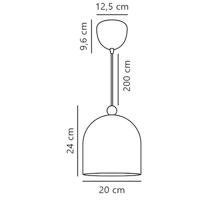 Nordlux - Żyrandol na lince GASTON 1xE27/40W/230V niebieski/białe