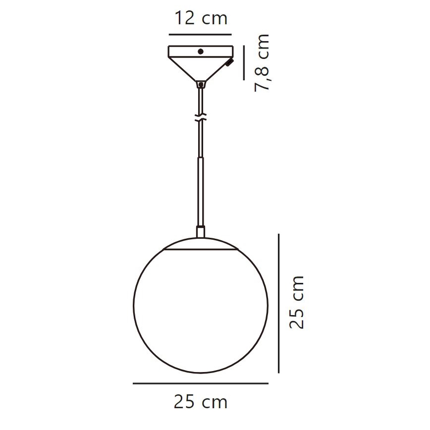 Nordlux - Żyrandol na lince GRANT 1xE14/25W/230V śr. 25 cm