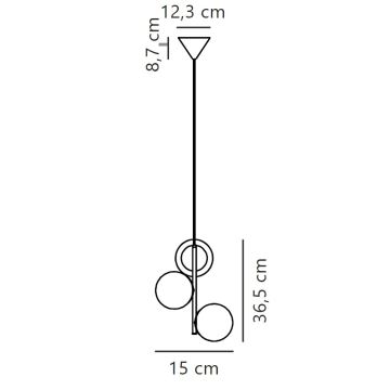 Nordlux - Żyrandol na lince LILLY 3xE14/40W/230V złoty