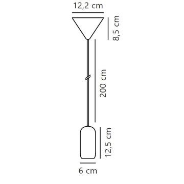 Nordlux - Żyrandol na lince NOTTI 1xE27/40W/230V szary