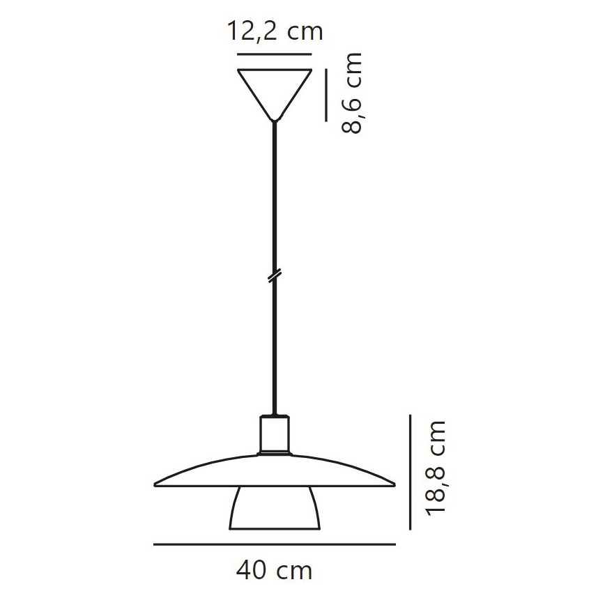 Nordlux - Żyrandol na lince VERONA 1xE27/40W/230V