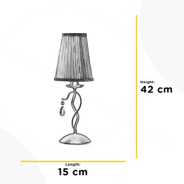 ONLI - Lampa stołowa DELIA 1xE14/6W/230V 42 cm