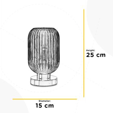 ONLI - Lampa stołowa DOROTY 1xE27/22W/230V niebieska/złota