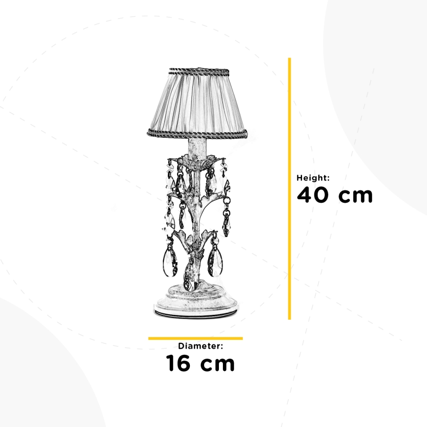 ONLI - Lampa stołowa KAREN 1xE14/6W/230V złoty