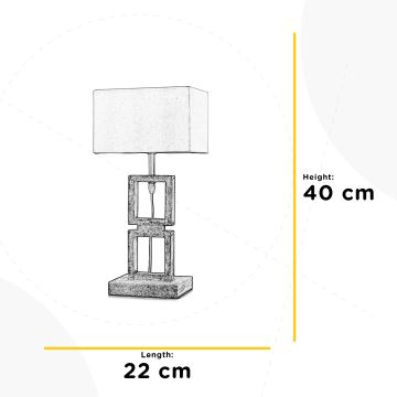 ONLI - Lampa stołowa KISAR 1xE27/22W/230V