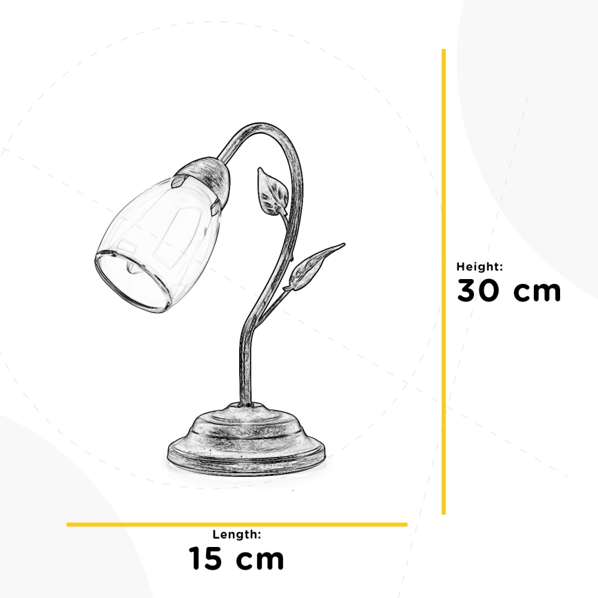 ONLI - Lampa stołowa LILIANA 1xE14/6W/230V 30 cm