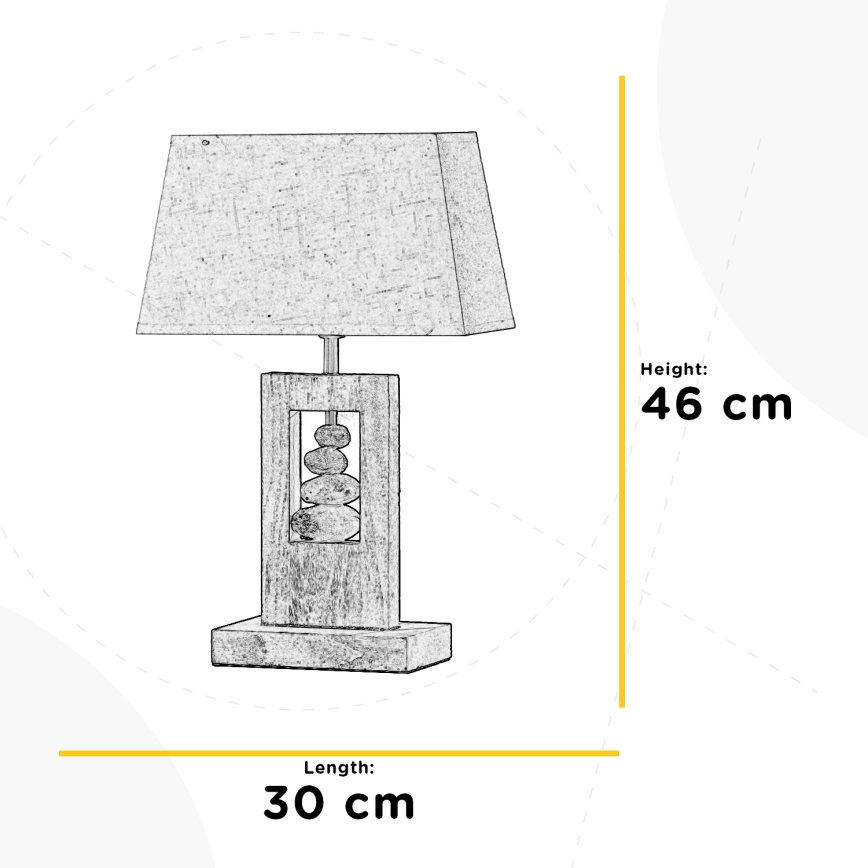 ONLI - Lampa stołowa MIRIEL 1xE27/22W/230V