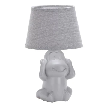 ONLI - Lampa stołowa MONKEY 1xE14/6W/230V szara