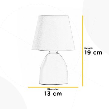 ONLI - Lampa stołowa NANO 1xE14/6W/230V brązowa 19 cm