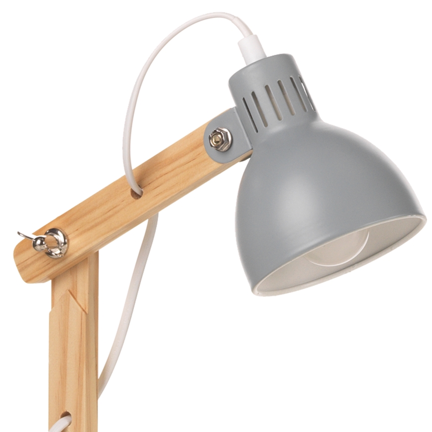 ONLI - Lampa stołowa NORA 1xE14/6W/230V szara