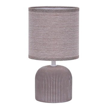 ONLI - Lampa stołowa SHELLY 1xE27/22W/230V brązowe 28 cm