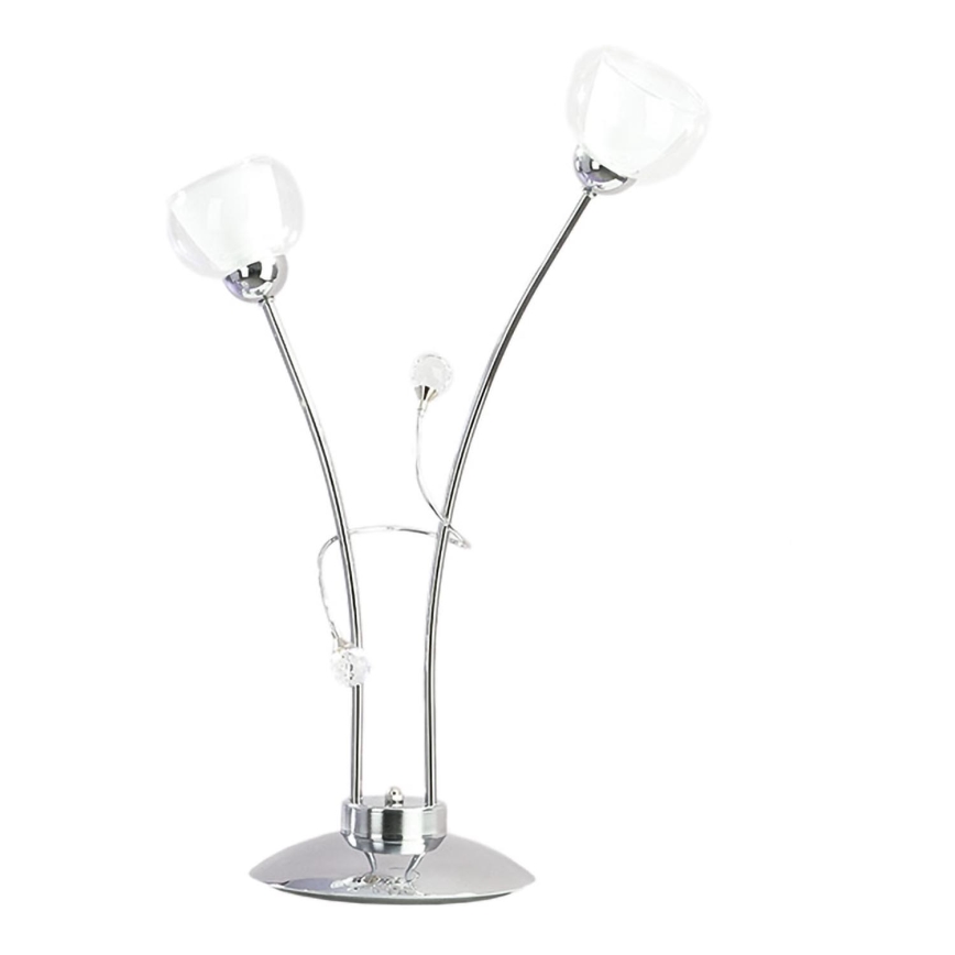 ONLI - Lampa stołowa WENDY 2xE14/6W/230V 60 cm chrom błyszczący